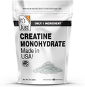 It's Just! - Creatine Monohydrate Powder, Pure Creatine Powder, Made in USA, 3rd Party Lab Tested, 5g Per Serving, Scoop Included, No Fillers, No Added Flavor (Unflavored, 200g / 40 Servings) 2