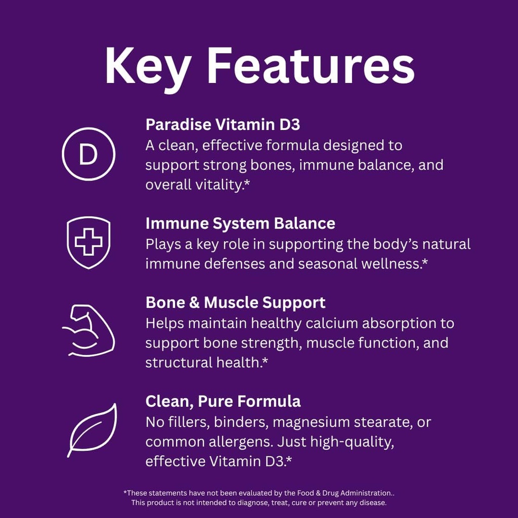 Paradise Herbs Earth's Blend Vitamin D3, Superfoods Base of Probiotics and Organic Alkalizing Greens, Veggies & Berries, 90 Vegetarian Capsules 5