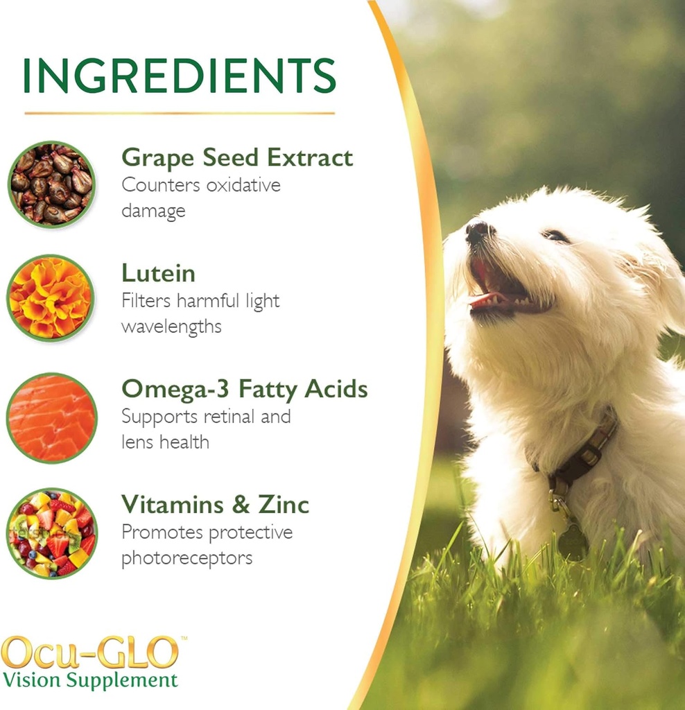 Ocu-GLO Vision Supplement for Medium to Large Dogs (45ct) 5