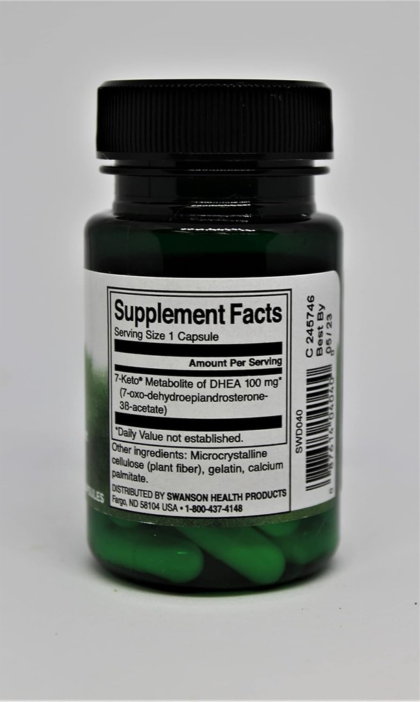 Swanson Diet 7-Keto DHEA 100 MG 30 CAPS 3