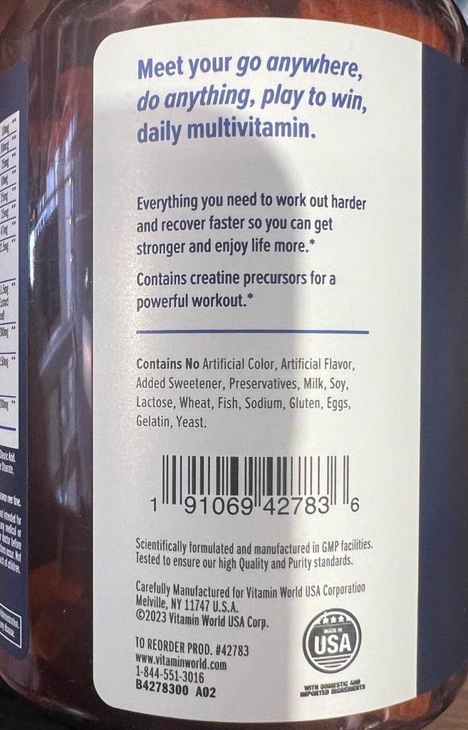 Vitamin World Ultra 360 Men's Multi Sport (180) 3