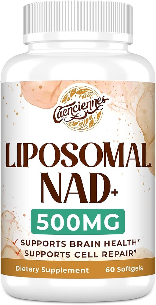 Liposomal NAD+ 500 MG Supplement, True NAD Plus Supplement, Superior Absorption, Boost NAD+ More Efficient Than Nicotinamide Riboside for Cellular Energy, Healthy Aging, 180 Serving 2