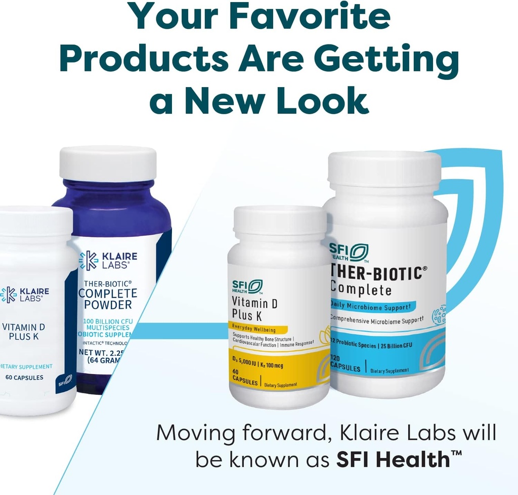 Klaire Labs SFI Health Ther-Biotic Complete - Hypoallergenic Probiotics for Women & Men - Acid-Stable Probiotic Supplement - 12 Species for Immune & Digestive Health - 25 Billion CFU (2 Pack) 3