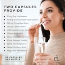 Menopause Supplements for Women - Supplements for Women with Dong Quai Root, Black Cohosh, Red Clover, Chasteberry, Wild Yam Root for Hot Flashes Menopause Relief - 60 Capsules, Made in the USA 5