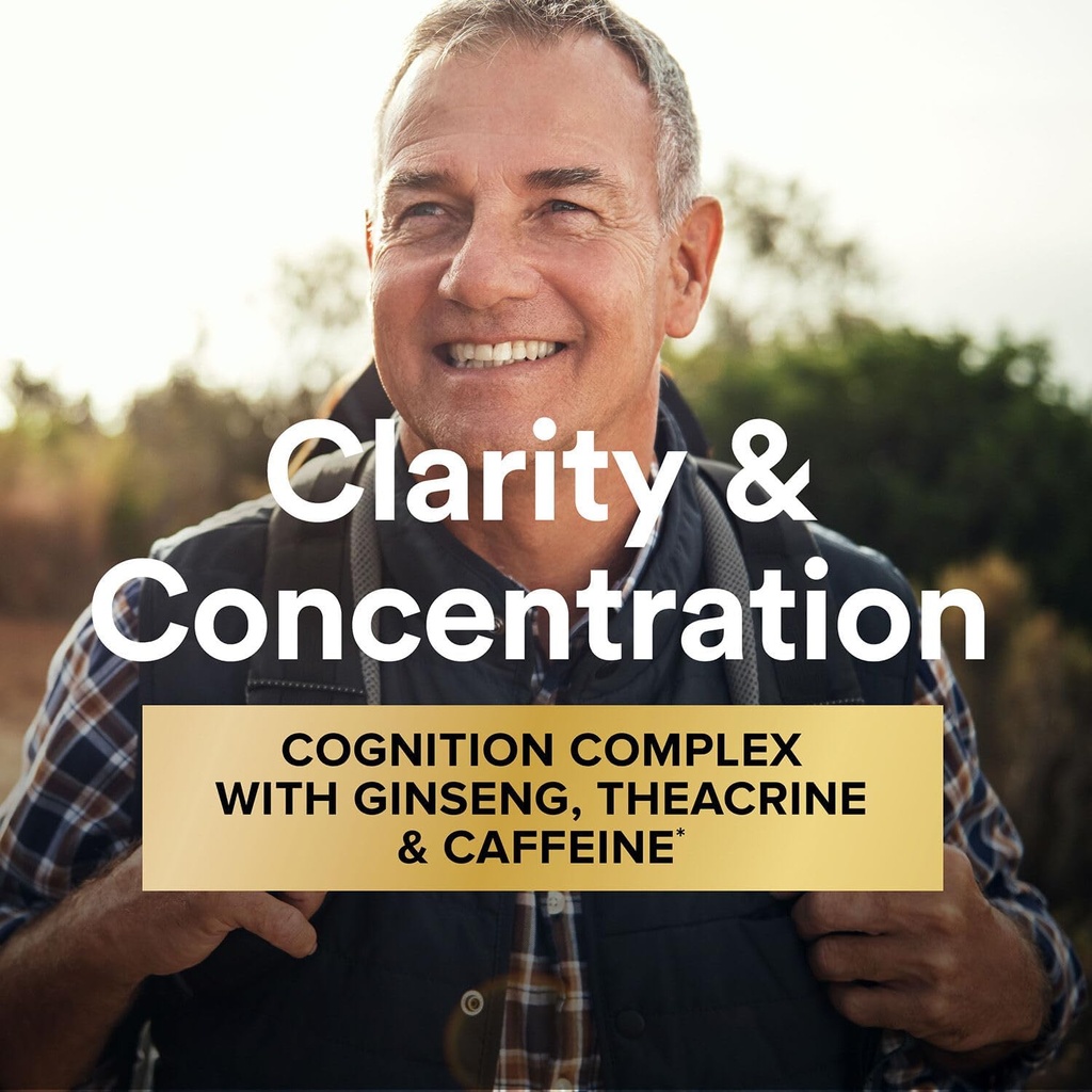 GNC Mega Men Focus and Cognition Vitapak Program, Convenient, Complete Nutrition, 3 Products in 1 Packet, Clarity, Focus, Energy, Concentration, Works on Day One, 100mg Caffeine, 30 Daily Packs 4