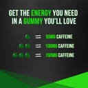 G4C Energy Gummies, 50mg Natural Caffeine per Gummy, Organic Guayusa, Energy Gummies with Caffeine, Sour Apple Flavor (40ct) 3