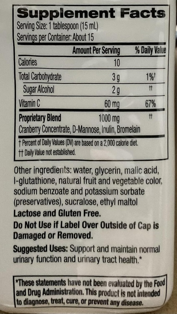 Cystex Urinary Health Maintenance Cranberry 7.6 oz (Pack of 12) 6