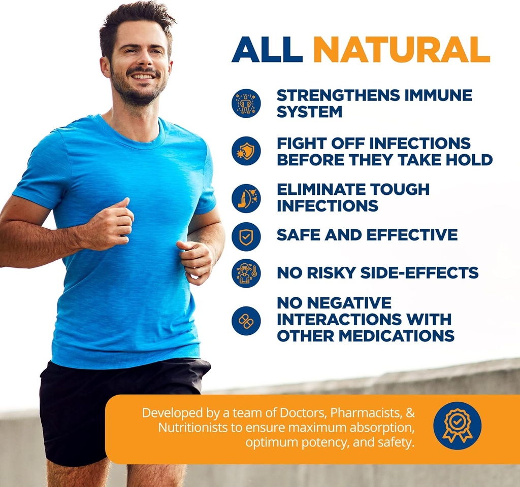 LifeSource Vitamins All Natural Anti-B for Immune Support, 14 All Natural Ingredient with Echinacea & Garlic Extract, 180 Immune Defense Capsules 6