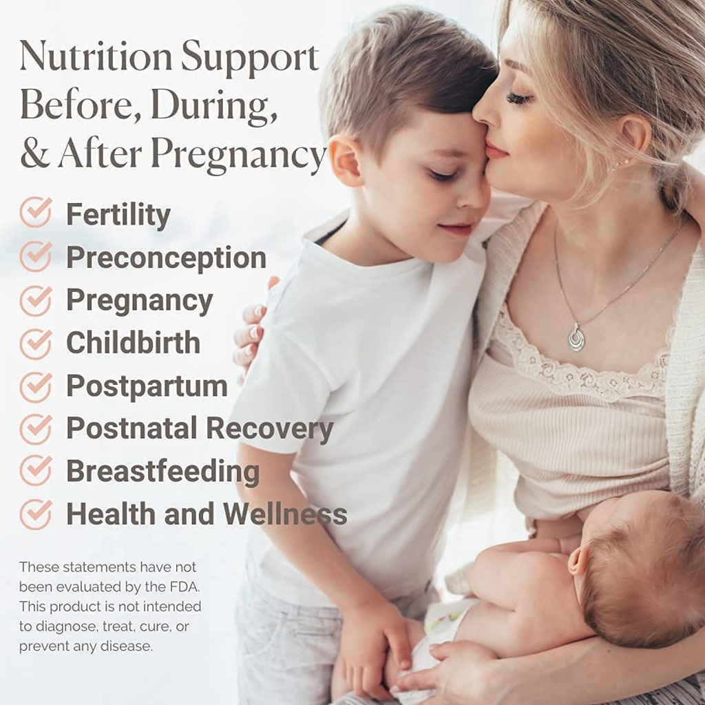 Prenatal Collagen Peptides - Grass-Fed Collagen Protein, with Glycine & Amino Acids for Pregnancy & Postpartum - Help Digestion, Immune Health, Pelvic Floor, & Postpartum Recovery (16 oz.) 5