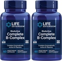 Life Extension Bioactive Complete B-Complex, Heart, Brain and Nerve Support, Healthy Energy, Metabolism, Complete B Complex, 60 Vegetarian Capsules (Pack of 2) 2