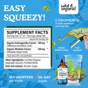 Wild & Organic Adrenal Support Drops for Positive Outlook - Natural Adrenal Support Supplements for Women and Men - Vegan, No Sugar & Alcohol - 2-Month Supply - 4 fl oz 4