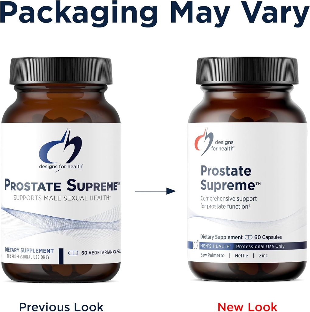 Designs for Health Saw Palmetto Prostate Supplement for Men - Prostate Supreme with Saw Palmetto, DIM, Vitamins, Nettle, Zinc + Chrysin - Non-GMO, Soy Free (60 Capsules) 6