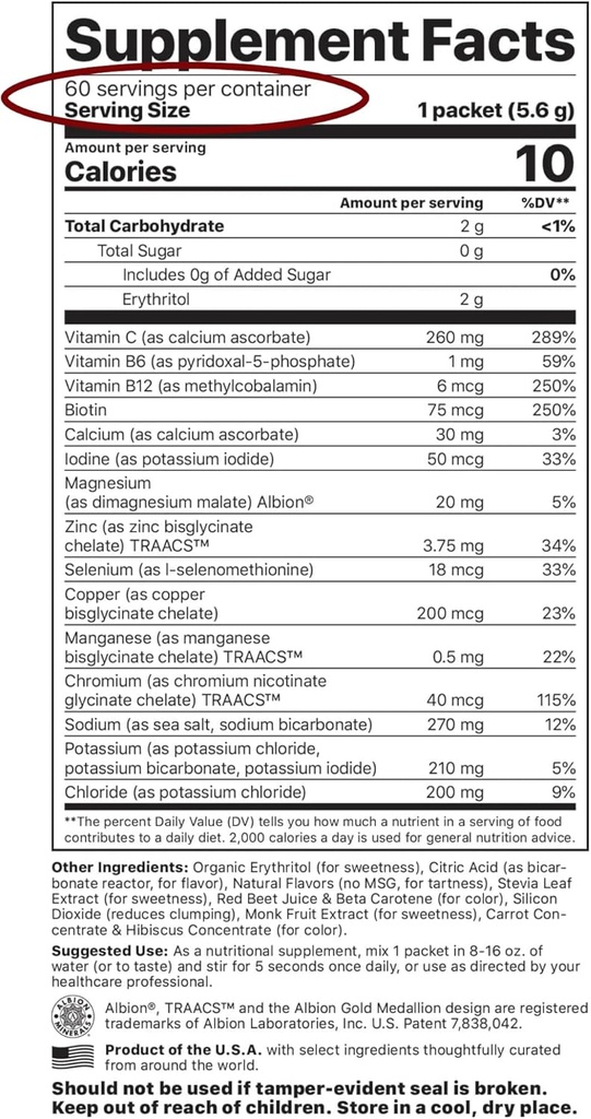 Jigsaw Health Electrolyte Supreme | Broad Spectrum of Electrolytes + Trace Minerals | Fruit Punch Flavor | 60 Servings (Packets) 3