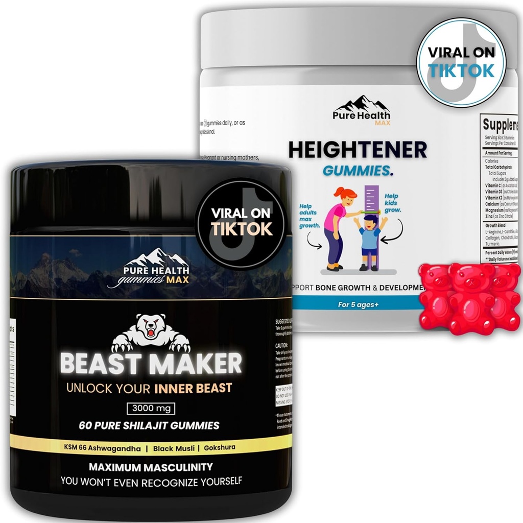 Heightener Gummies + Pure Shilajit Gummies 2