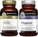 Quality of Life Features Kinoko Gold AHCC and Oligonol Lychee Extract - Immune Support Healthy Aging Bundle 2