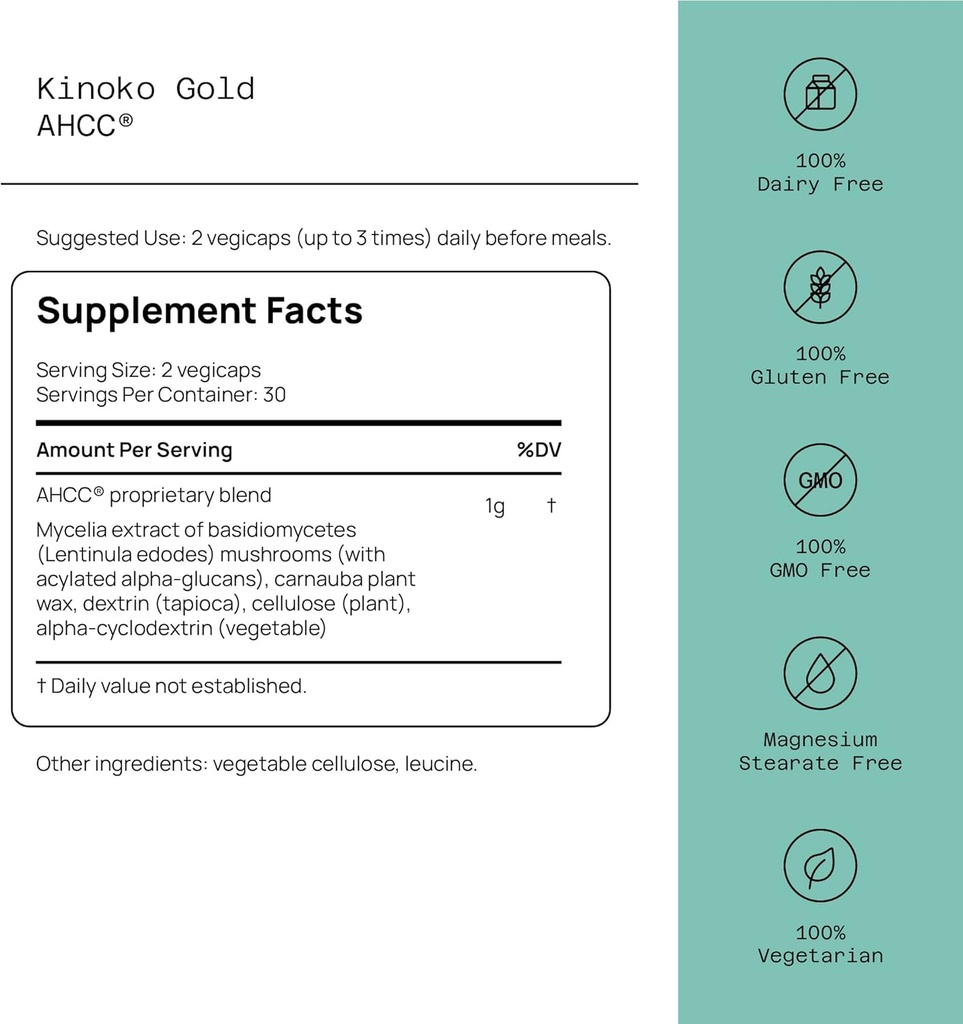 Quality of Life Features Kinoko Gold AHCC and Oligonol Lychee Extract - Immune Support Healthy Aging Bundle 3