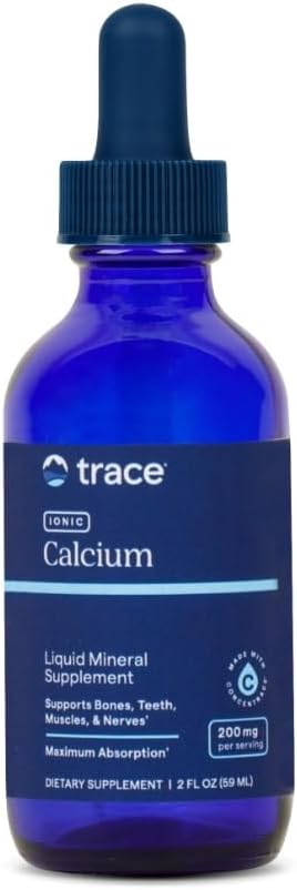 Trace Minerals Ionic Calcium - Supplement to Support Bone Health & Strength - Calcium Supplement to Aid Dental & Nerve Health - Support Mineral Absorption & Bone Density - 2 fl oz (About 48 Servings) 2