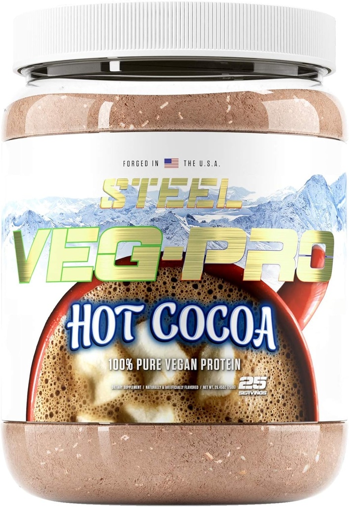 Steel Supplements Veg-PRO | Vegan Protein Powder, Peanut Butter | 25 Servings (1.65lbs) | Protein Powder with BCAA Amino Acid | Gluten Free | Non Dairy | Low Carb Formula | Artficial Flavoring 6