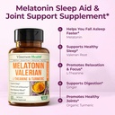 Melatonin Sleep Aid with L Theanine & Valerian Root – Turmeric Supplement – Turmeric Curcumin with Ginger & Black Pepper – L-Theanine & Melatonin 3mg for Sleep, Calm and Stress Relief – 2 Pack 6