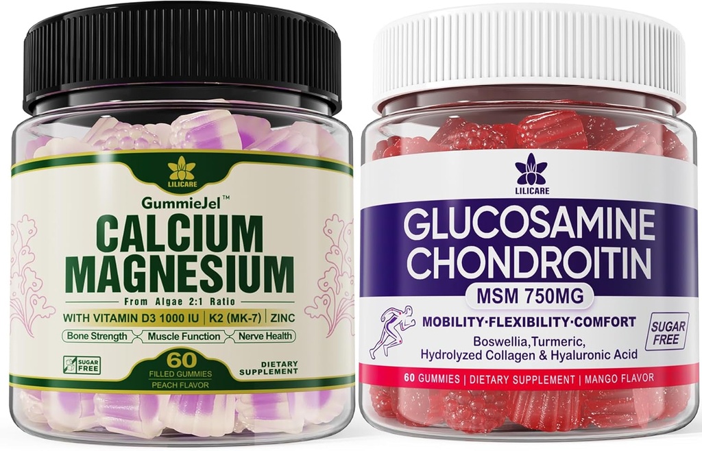 Bundle - Glucosamine Chondroitin MSM + Algae Calcium 2