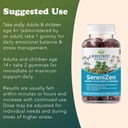 RidgeCrest Herbals SereniZen Gummies with Ashwagandha, GABA, L-Theanine, Chamomile & Lemon Balm, Supports Relaxation & Calm, Stress Management, Sleep. Daily Health Supplement, 60 Ct, 1-2 Month Supply 4