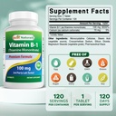 Best Naturals Vitamin B1 as Thiamine Mononitrate 100 mg Tablets (120 Count (Pack of 3)) 3