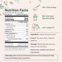 Organic Broccoli Powder, 1 Pound, Freeze Dried, Contains Natural DIM (Diindolylmethane), and Rich in Fiber and Immune Vitamin C, Green Superfood for Smoothie & Drinks, Vegan Friendly 3