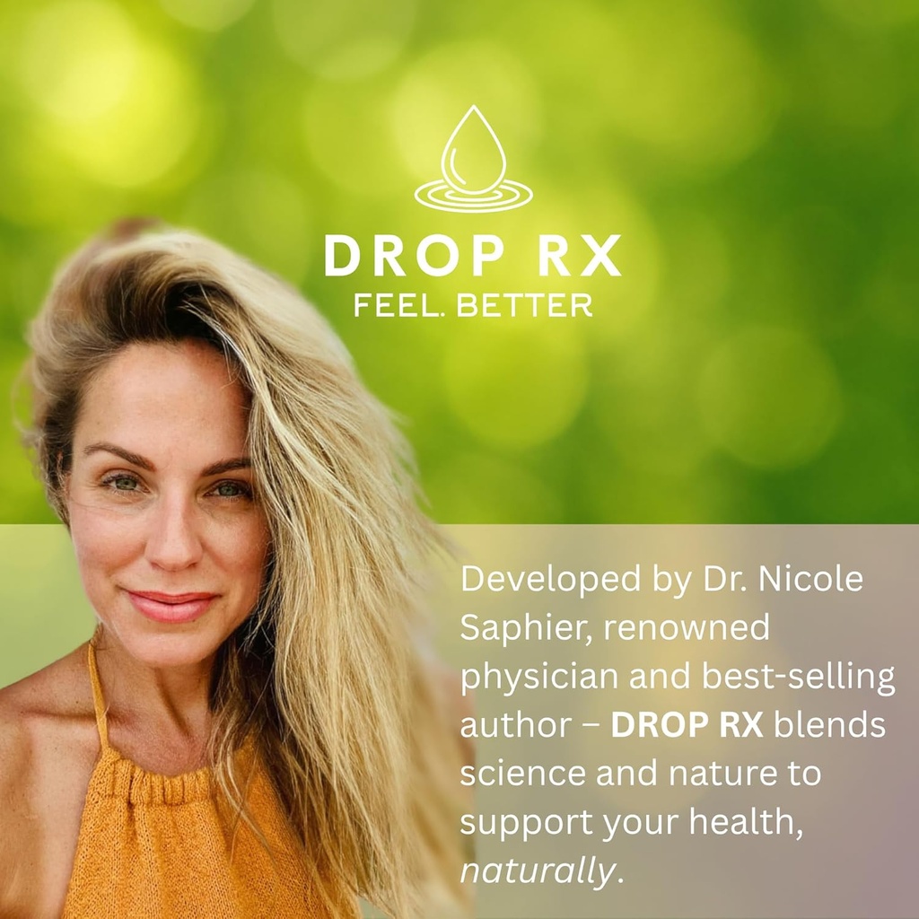 DropRx Allure by Dr. Nicole Saphier – Gotu Kola & Horsetail Extract, Supports Hair & Nail Health, Promotes Skin Vitality, Organic, Non GMO, Vegan, Gluten Free & Kosher, Made in USA (2 Fl Oz) 3