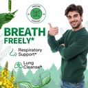 120ml Mullein Leaf Tincture - Lung Cleanse - Vegan Lung Detox - Respiratory Health and Immune Support Drops - Natural Supplement Liquid Extract 4 fl.oz.Chlorophyll 3