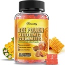 Bee Pollen 1000MG Gummies with 500MG Royal Jelly & Bee Propolis, Sugar Free Bee Pollen Supplement Rich in Vitamin C & E, Vegetarian, Non-GMO, Gluten Free, Support Immunity & Skin Health 2