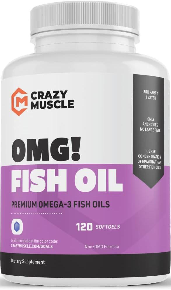 Premium Omega-3 Fish Oil from Pure Anchovies, 120 Softgels - Potent 1000mg Omega-3, Burpless Formula - Supports Brain and Heart Health - Non-GMO with 250% More EPA & DHA - 120 Servings 2