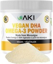 AKI Omega 3 DHA Micro Algae Powder Supplements - Plant-Based Keto Vitamin for Inflammation - Alternative to Fish or Krill Oil - Vegan & GMO-Free (1.94oz/55g) 6