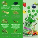 Super Greens Gummies, Greens Superfood Powder Alternative w/Spirulina, Chlorella, Prebiotic Fiber, Probiotic, Fruit Veggie, Daily Fruit Vegetable for Digestive & Gut Health, Immunity, Focus, 120 Cts 4