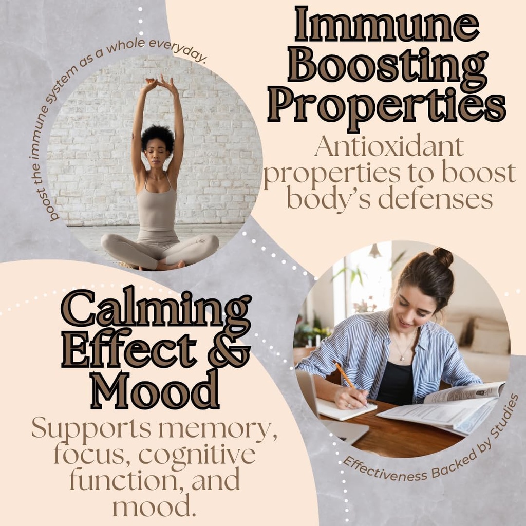 Research Labs Organic Lions Mane Supplement Capsules, 120 Capsules w/Patent Litropane™, Immune System Booster & Nootropic Brain Support Mushroom Supplement. 10X Extract comparable to 18,000mg 4