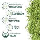 FORCE FACTOR Organic Matcha Green Tea Powder for Energy, Focus, and Daily Wellness, Culinary Grade, USDA-Certified Organic, Rich and Delicious Flavor 169g, 84 Servings 3