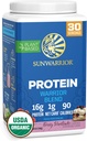 Sunwarrior Vegan Organic Protein Powder Plant-Based | BCAA Amino Acids Hemp Seed Soy Free Dairy Free Gluten Free Synthetic Free Non-GMO | Berry 30 Servings | Warrior Blend 2