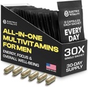 Multivitamins for Men - All in One Pack for Energy and Focus, Mens Vitamins for Mental Performance and Health, Packed with Tongkat Ali, Shilijit, Vitamin C, B3, B1, A, B12, 30 Pk 2
