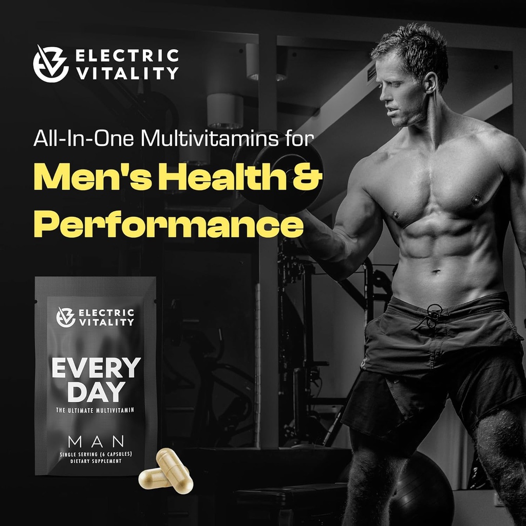Multivitamins for Men - All in One Pack for Energy and Focus, Mens Vitamins for Mental Performance and Health, Packed with Tongkat Ali, Shilijit, Vitamin C, B3, B1, A, B12, 30 Pk 3