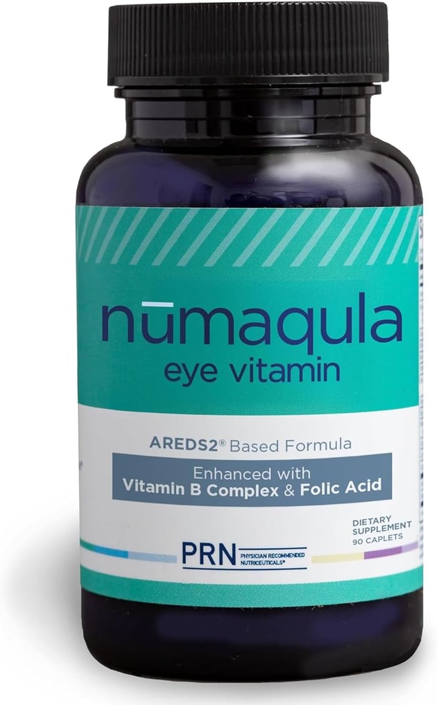 PRN nūmaqula Eye Vitamins - 90 Capsules, 30-Day Supply - AREDS2-Based Eye Supplements with Lutein, Zeaxanthin, Vitamin B Complex & Vitamin E for Advanced Macular Support 2