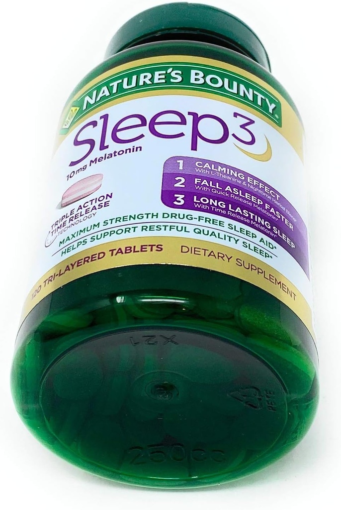 Nature's Bounty Sleep3 10mg. Melatonin, 120 Tablets 5