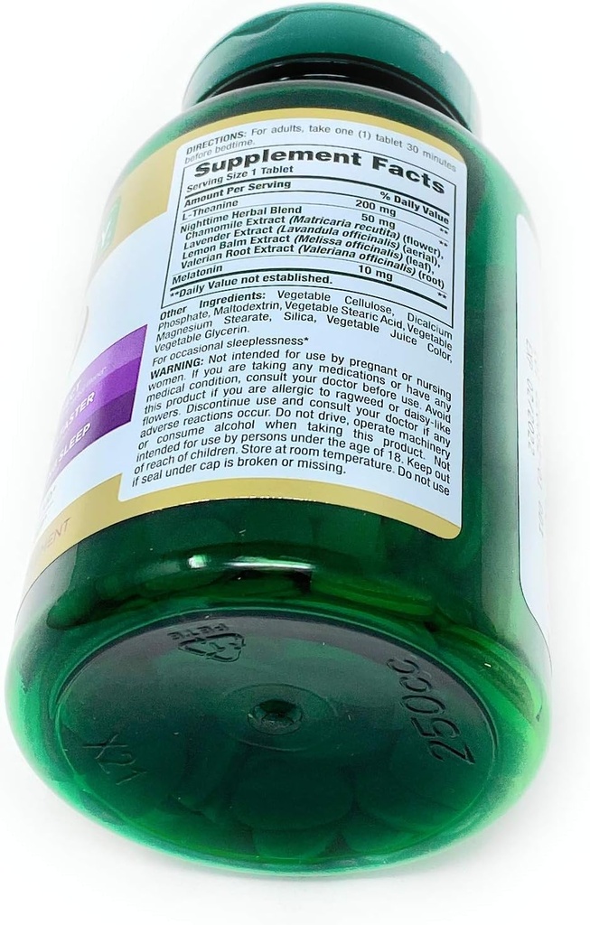 Nature's Bounty Sleep3 10mg. Melatonin, 120 Tablets 6