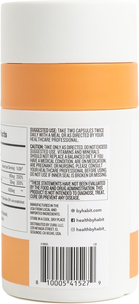 Health by Habit Collagen Supplement 2 Pack (120 Capsules) - Vitamin C & Vitamin E, 2000mg, Collagen Peptides, Superior Absorption, Support Your Skin, Non-GMO, Sugar Free (2 Pack) 4