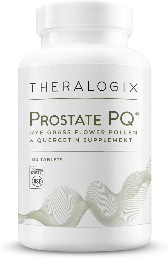 Theralogix Prostate PQ - Rye Grass Pollen Extract & Quercetin Supplement - 90-Day Supply - Antioxidant Support for Prostate & Pelvic Health & Urinary Tract Function* - NSF Certified - 180 Tablets 2