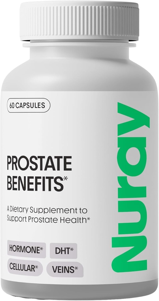Nuray Prostate Support Supplement for Men and Women with Saw Palmetto, Vitamin C, Vitamin E, Zinc, Stinging Nettle & Alpha Lipoic Acid - 60 Vegetarian Capsules 2
