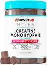 Creatine Monohydrate Gummies for Men & Women, 100% Creatine Mixed Berry Gummies, 5g per Serving + Vegan, Sugar Free + Strength, Energy, Muscle & Booty Gain - 120 Count 2