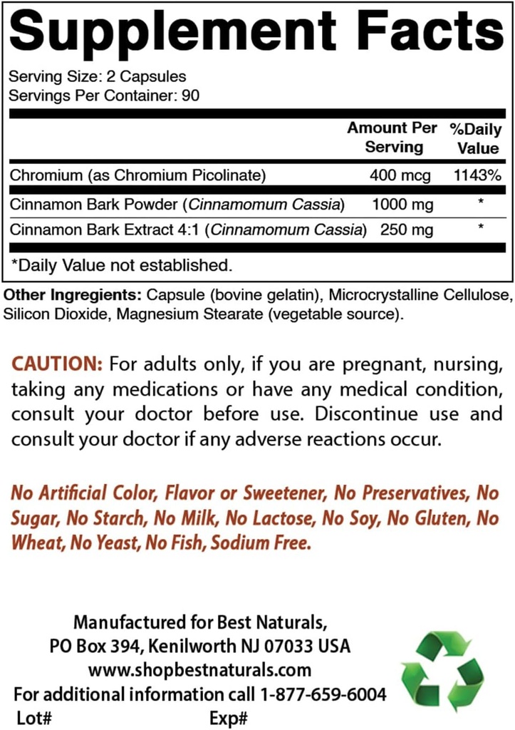Cinnamon 1000 mg & NAC 600 mg 2