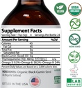 Mother Nature USDA Organic Black Seed Oil – Cold Pressed, Unrefined & Vegan Nigella Sativa, High Thymoquinone (2%+), Omega 3 6 9 for Immune, Joint & Heart Support, Hair & Skin, Non-GMO, 4oz 6
