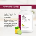 Bariatric Advantage Chewable Iron 60 mg with Vitamin C for Increased Absorption and Utilization, Easily Digestible for Gastric Bypass and Sleeve Gastrectomy Surgery Patients - Lemon Lime, 90 Count 6