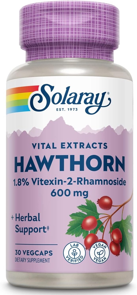 SOLARAY One Daily Hawthorn Extract Supplement, 600mg | 30 Count 2