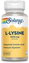 SOLARAY L Lysine - Free-Form Essential Amino Acid - Immune Support Supplement with 1000mg L-Lysine, 1000mg Vitamin C and 25mg Chelated Zinc - Lab Verified, 60-Day Guarantee, 30 Servings, 90 Tablets 2